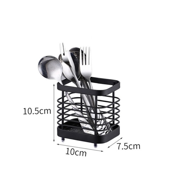 Køkkenvask Svamp Holder, Rustfrit Stål (Sort)