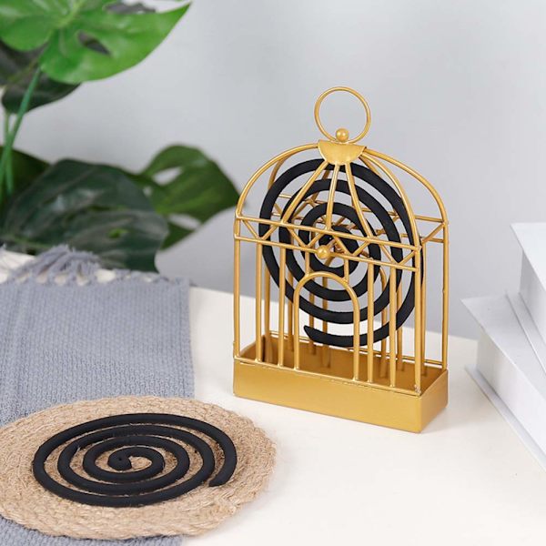 Myggspiralhållare, kreativt järn nordisk retro järninsektshållare innovativ myggspiralram