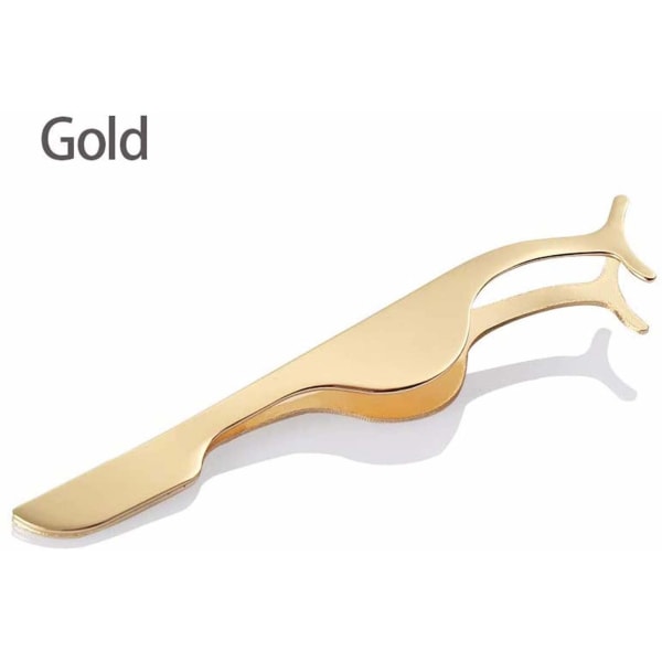 Lösögonfransar Rostfritt stål Clip Remover Pincett (guld)