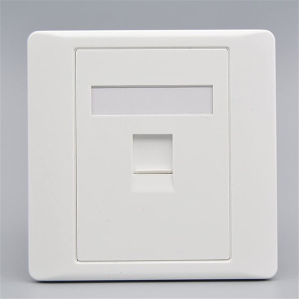 CAT6 Gigabit dobbel pass nettverksvegguttak, 86x86mm (LAN1)