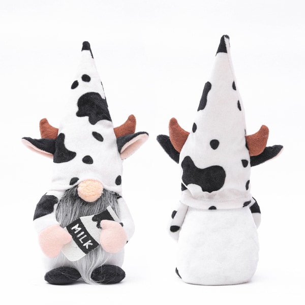 Farmhouse Cow Svenske Gnomes Gave med melkeflaske 13in