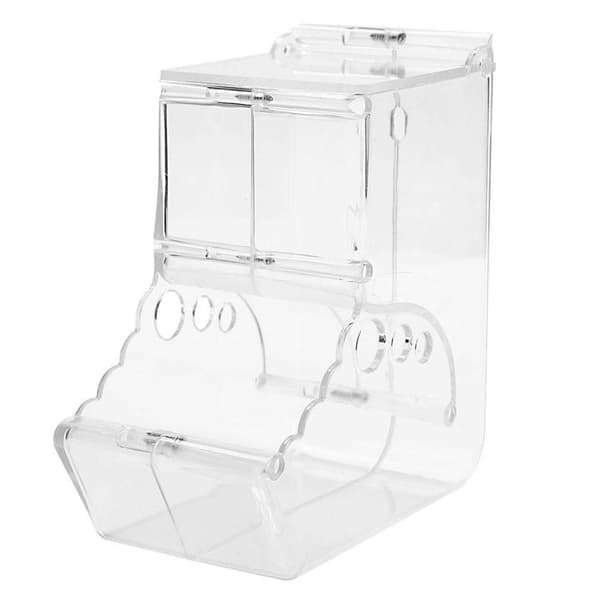 Perfekt Foderautomat til Gnavere - Holdbar Plastik Transparent transparent