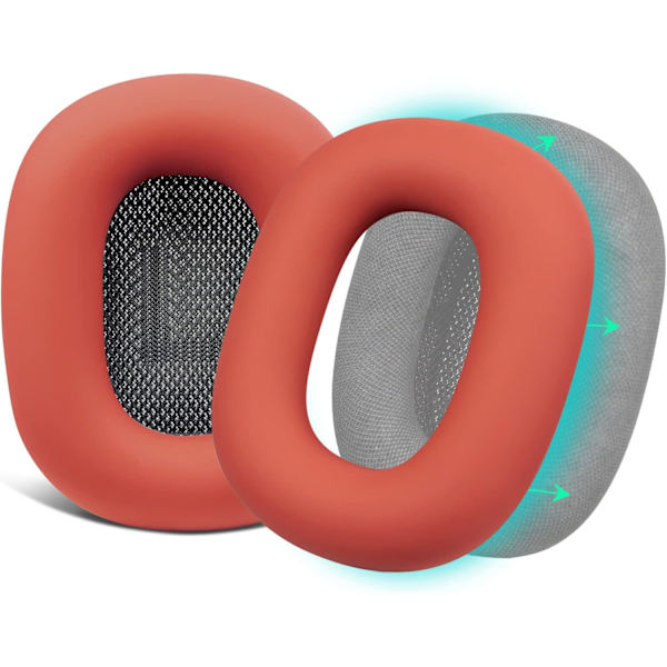 Beskyttende silikone ørepropper til AirPods Max, svedafvisende, let vaskbare, holdbare Red