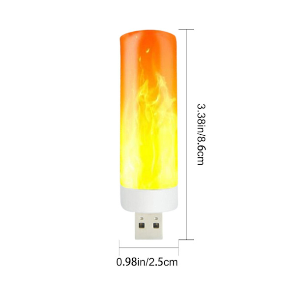 3 stk. LED-flammeeffekt-pærer - Varm atmosfære LED