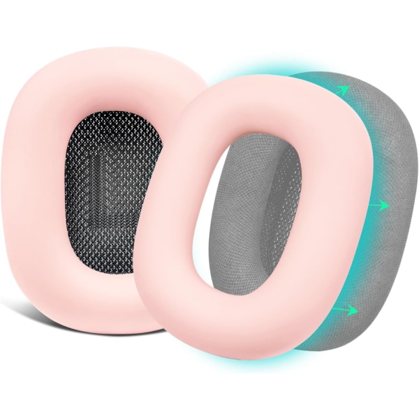 Silikoniset suojapehmusteet AirPods Max -kuulokkeille, hienkestävät, helposti pestävät, kestävät Pink