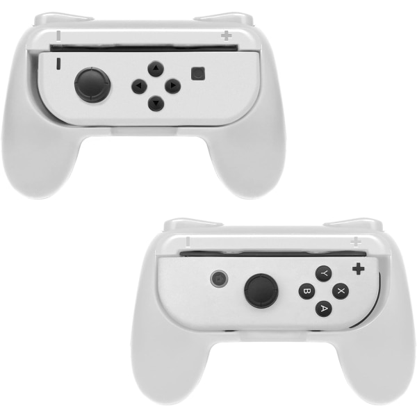 Grips Compatible with Nintendo Switch Joy-Con&Switch OLED Model, Wear-resistant Handle Kit Gamepad Replacement for Nintendo Switch Joy Cons