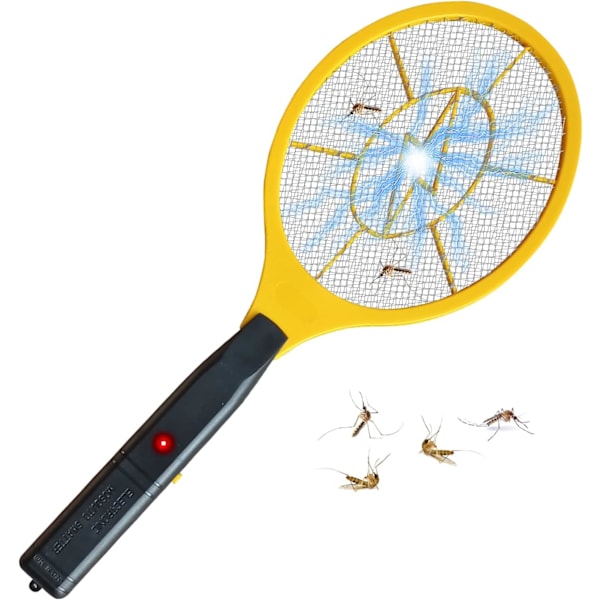 Elektrisk Flugsmällare Bug Zapper Batteridriven Flugdödare Inomhus & Utomhus Skadedjursbekämpning Mygg och Insektsfångare Racket