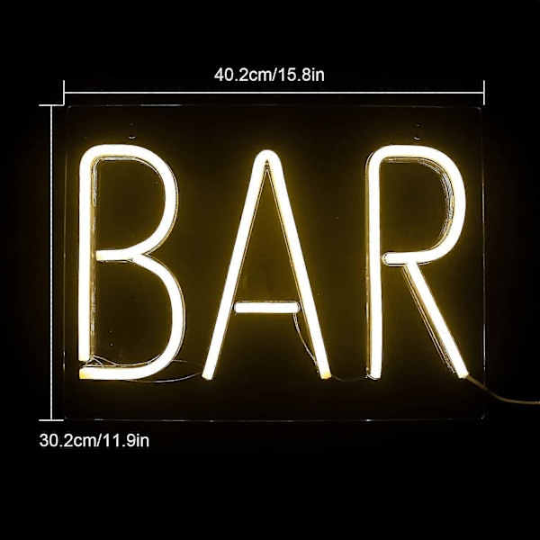 Bar LED Neon Skilt, Neon Bogstav Lys, USB Nat Neon Lys, Til Bar, Indendørs Spilrum