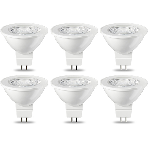 6 st GU5.3 MR16 LED-lampor 5W Varmvitt Icke dimbar 220V