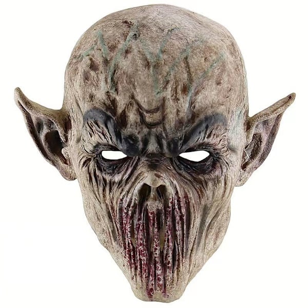 Halloween Mouthless Alien Horror Beast Mask Latex Headdress Role Playing