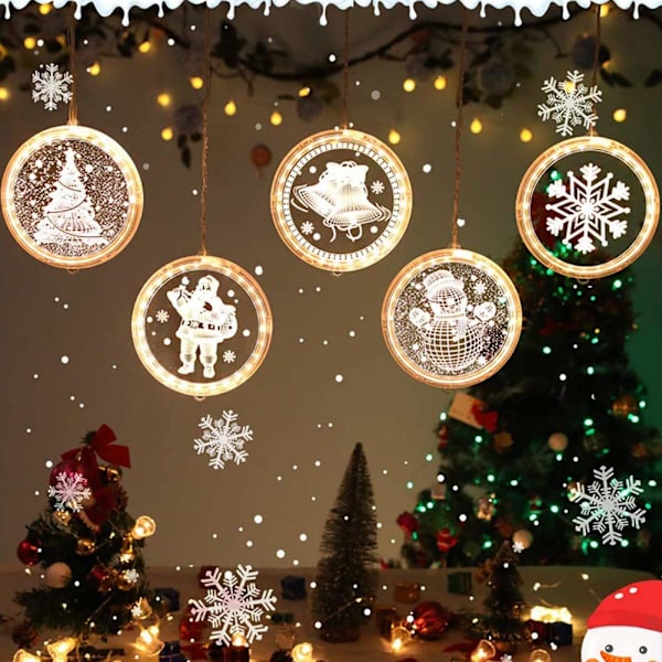 Julelamper LED-lyskæde, julefarvemaleri