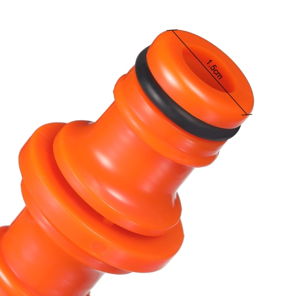 6 kpl kaksoisurospuolinen letkuliitin (oranssi)