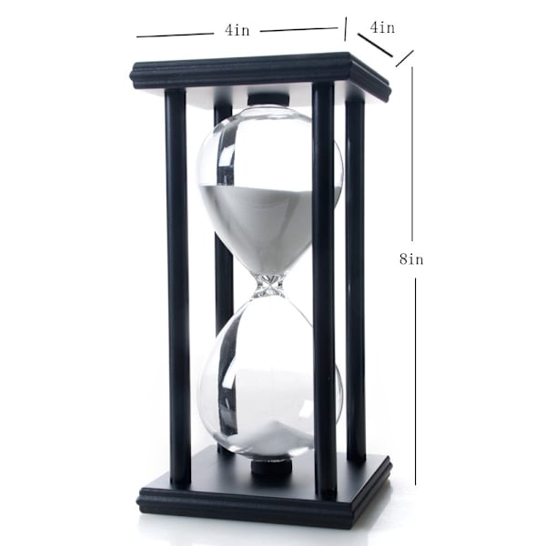60 minuters timglas, trä sandtimer