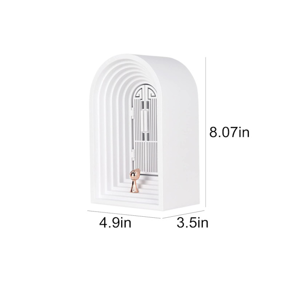 Mini Bluetooth-kaiutin pöytälampulla - Kannettava 1200mAh valkoinen