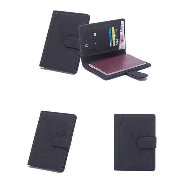 Pasposeholder Pung RFID-kortholder Slank - Sort Black black