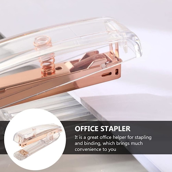 1 st transparent skrivbordsstapler Swingline häftapparat bokbindningsverktyg kontorsmaterial kontorshäftapparat
