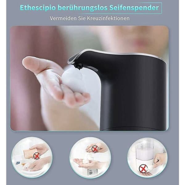 Hvit Automatisk Såpedispenser Skumsåpedispenser Smart Infrarød Sensor