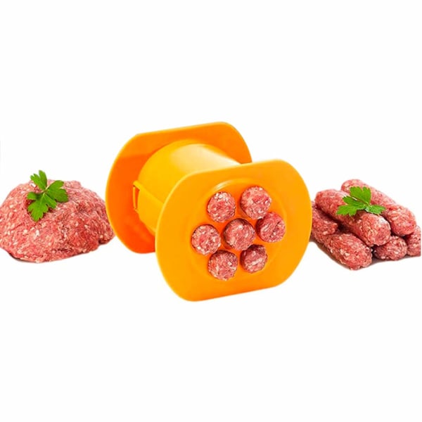 Lihapuristin, Hot Dog Strip -puristin, keittiövälineet (oranssi)
