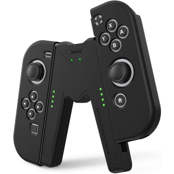 Ladegreb til Nintendo Switch/OLED, Joystick Charging Comfort V-formet Game Grip Controller med batteriindikatorer