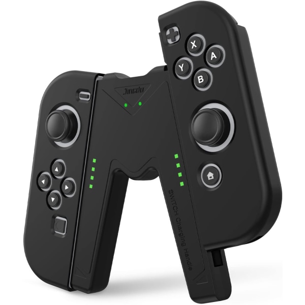 Ladingsspaken for Nintendo Switch/OLED, Joystick Lading Komfort V-Formet Spillgrep Kontroller med Batteriindikatorer