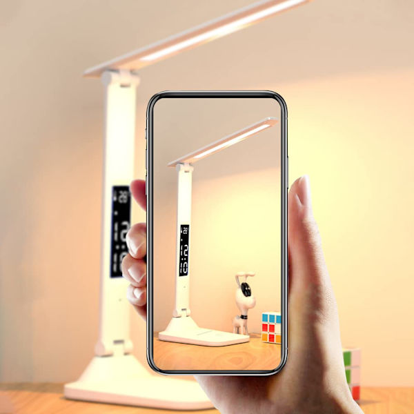 Oppladbar leselampe, berøringsdimmer LED med 3 lysstyrker