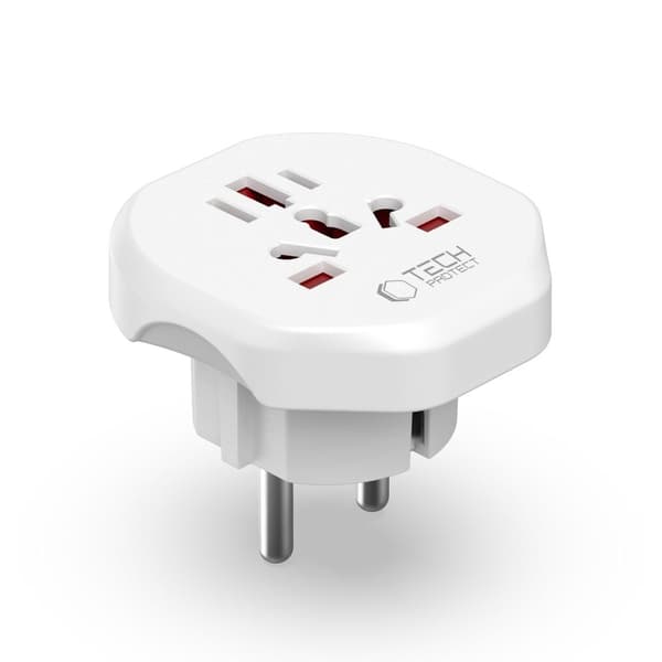 Tech-Protect Universal Reseadapter EU-kontakt Vit 60