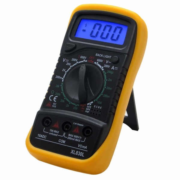 Digitalt multimeter voltmeter elektrisk testmåler