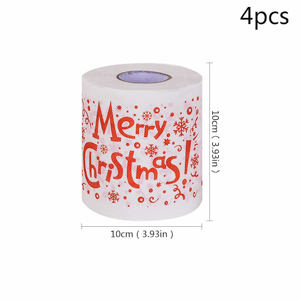 4 kpl joulu wc-paperia
