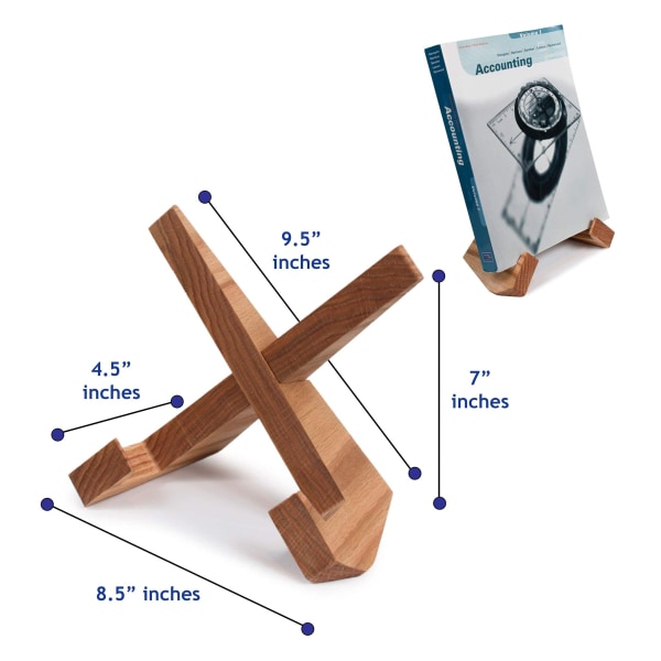 Craft Wood Book Stand - puinen kodin lisävaruste