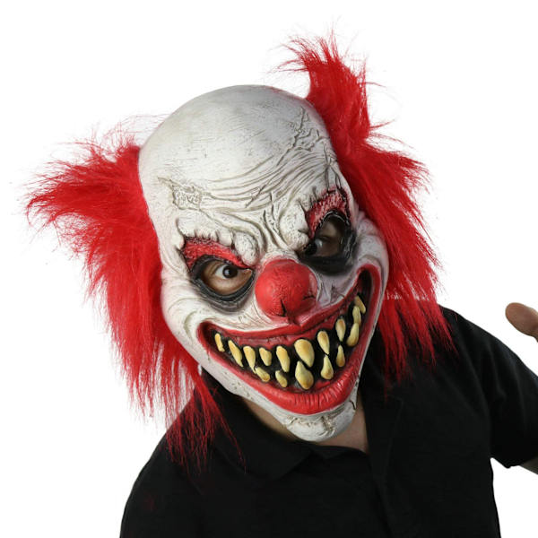 Klovnemaske Halloween Fest Latex Horror Cosplay Kostume Maske