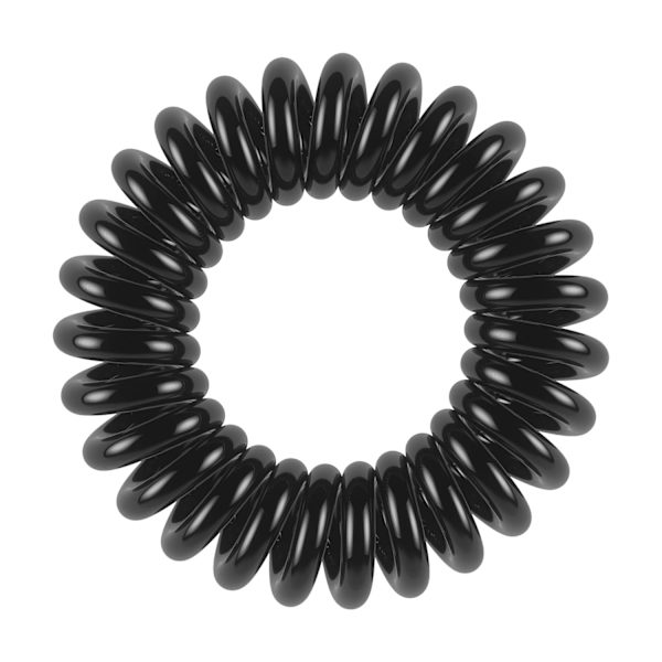 Originale hårbånd 3x spiral hårbånd sort til piger, kvinder & mænd | stærkt hold & skånsomt mod håret