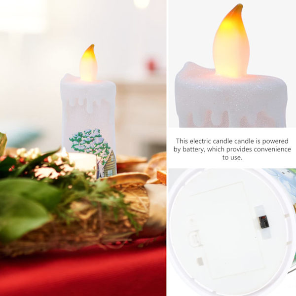 Jul Flamlösa Ljus Flimrande Batteridriven