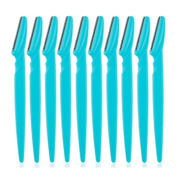 10 st Eyebrow Razor, Eyebrow Trimmer blue