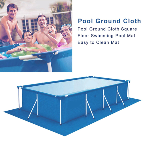 rektangulär poolmatta, fyrkantig poolmatta, plaskdamm, hopfällbar