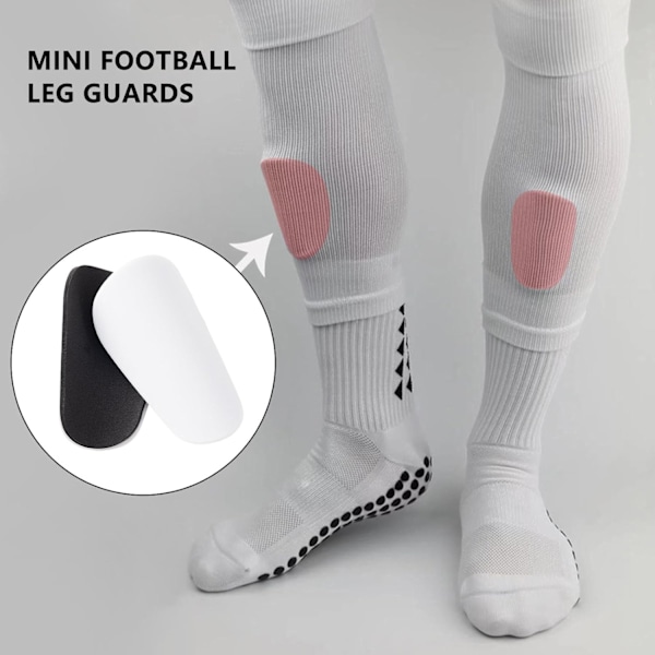 Mini Fodbold Skinnebeskyttere - Lægbeskyttere Letvægts og Kompakt | Skinnebeskyttere Lægbeskyttere black S