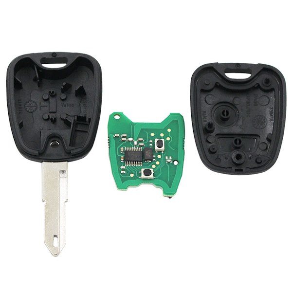Heart Horse 2 Knapper 433MHz Bilnøkkel Fjernkontroll Nøkkelhus for Peugeot 206 med ID46 Chip og NE73 Blad
