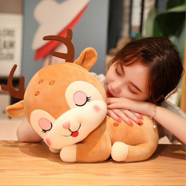 20cm Sikahird Doll, Plushie Mjuk Kudde Soffa Dekoration, Dunbomullsfylld Djur, Kudde Hird Plysch Leksak 20cm