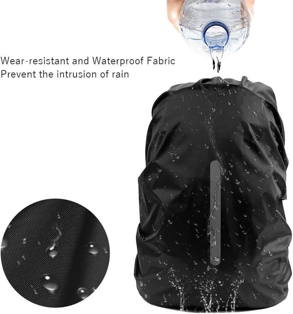 Ryggsäcksregnskydd för utomhusbruk, nattresor, säkerhet, reflekterande regn
