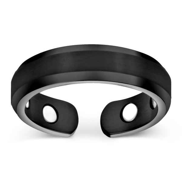 Smarter LifeStyle Elegant Titanium Magnetisk Ring  Sort