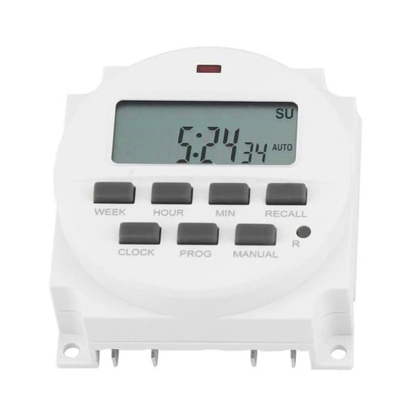 12V Digital Elektrisk Programmerbar Timer for Gatelys og Lampekontroll ODIPIE