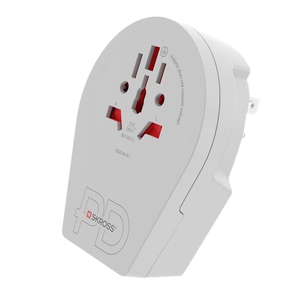 Verdensadapter - Verden til USA USB-C™ PD White 115