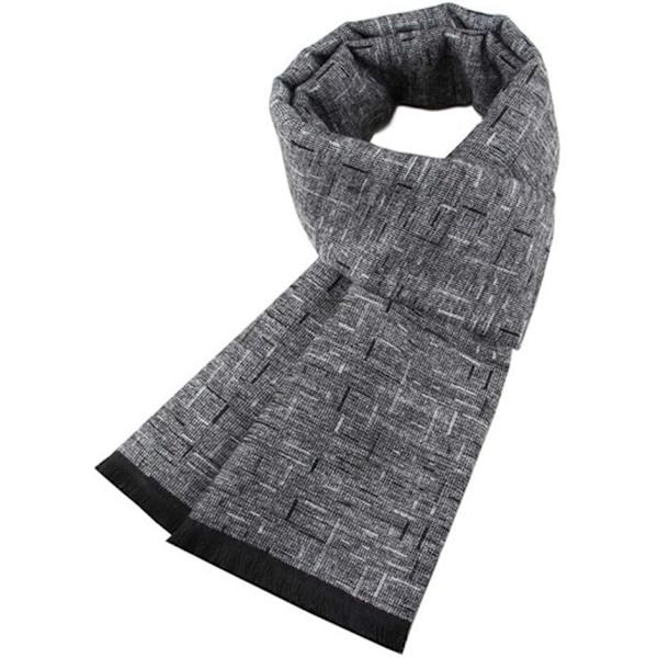 Mäns Mjuk Varm Höst- och Vinterhalsduk Bekväm Elegant Rutiga Halsdukar
