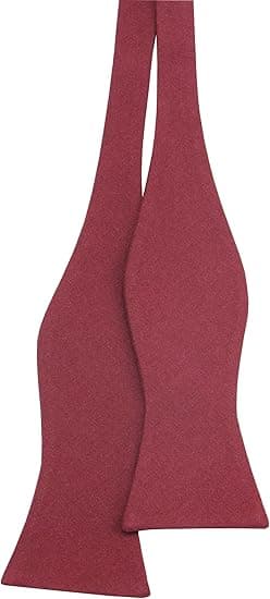 Herr Solid Linen Självbindande Fluga och Näsduk Set