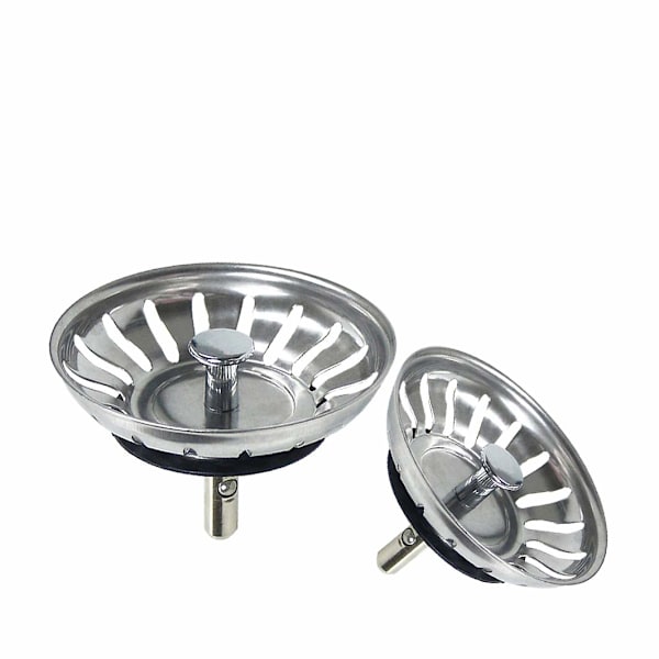Køkkenvask Si, Vask Si Stopper Filter, Rustfrit Stål Vask Si Til Dit Køkken Badeværelse-Diameter 80mm (2 Pakker)