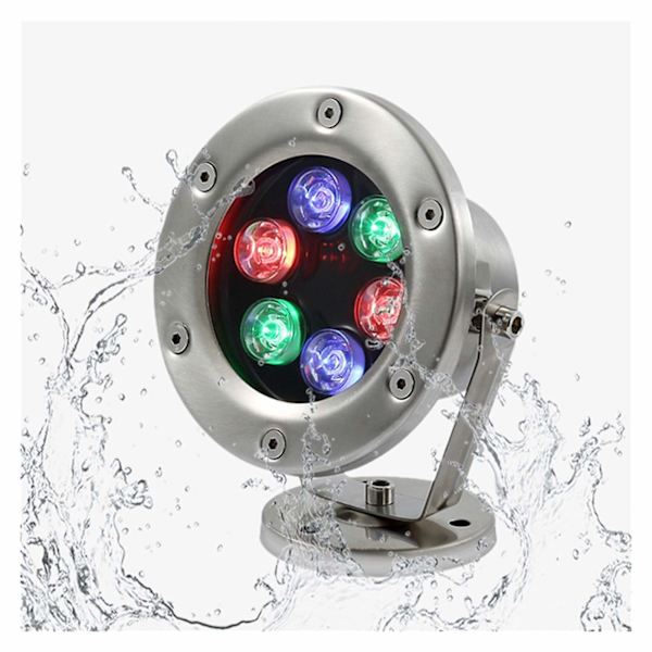 LED-allasvalaisin 12V IP68 vedenpitävä 3W