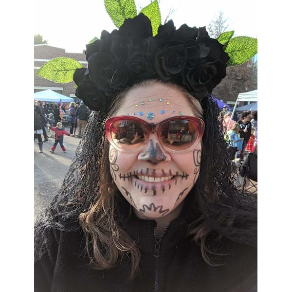 Dia de los Muertos Hovedbeklædning Rose Blomsterkrone Halloween Kostume