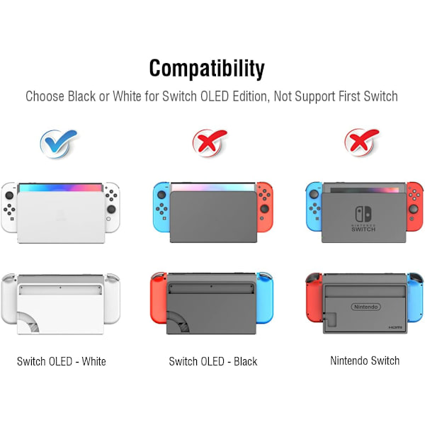Ulkoinen jäähdytystuuletin Switch OLED:lle, 3 nopeusvaihtoehtoa Lämpöhajonta Jäähdytin Vaihto Takaosa Yhteensopiva Nintendo Switch OLED Telakan kanssa