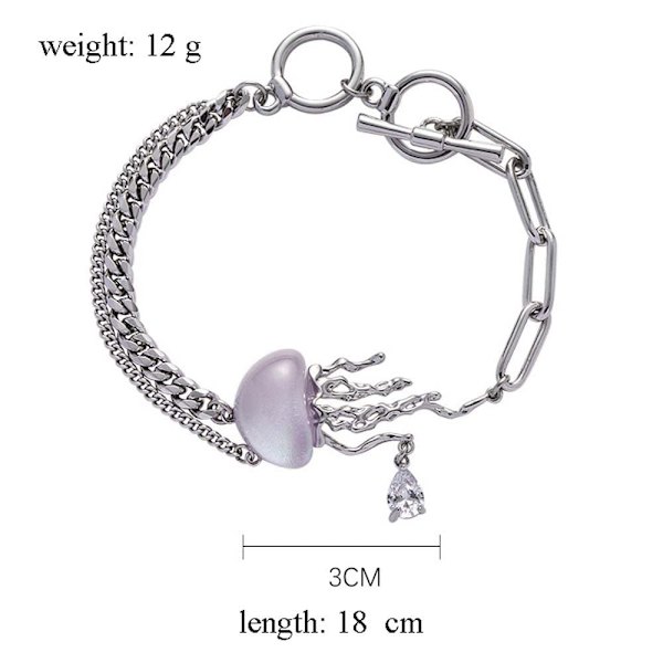 Legering damarmband, utsökt och drömsk, oregelbundet och nischat kärleksarmband.