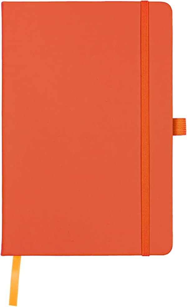 A5 Notesbog Skriveblok Ny Linjeret Hardback Journal Notesbog Dagbogsblok Orange
