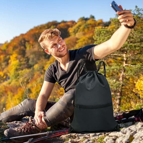 Gymnastiktaske med snoretræk